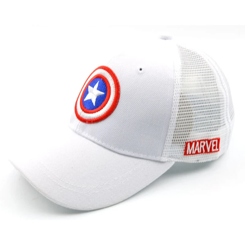 Disney Anime Cartoon Captain America Hat For Kids Boy Girl Autumn Baby Baseball Cap Children Hip Hop Sun Hats Kids Snapback Caps 5