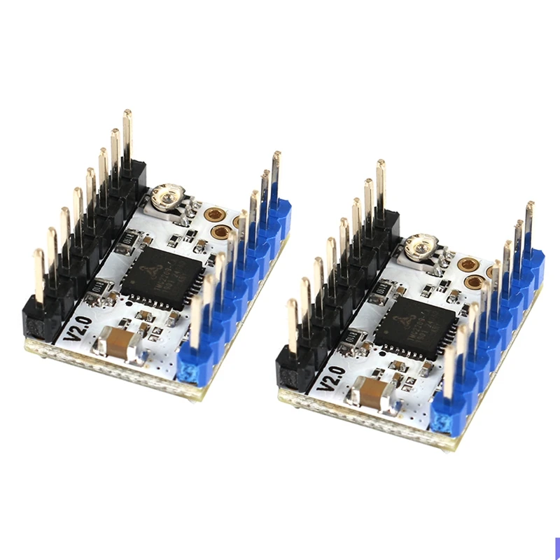 2 шт. шаговый драйвер двигателя Tmc2209 V2.0 Stepsticks бесшумный драйвер 256 микрошагов ток 2.8A пиковые части 3d принтера Vs Tmc220