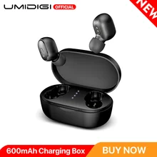 UMIDIGI, TWS, наушники Bluetooth 5,0, беспроводные наушники, Автоматическое Сопряжение, снижение уровня шума с зарядным устройством 600 мАч