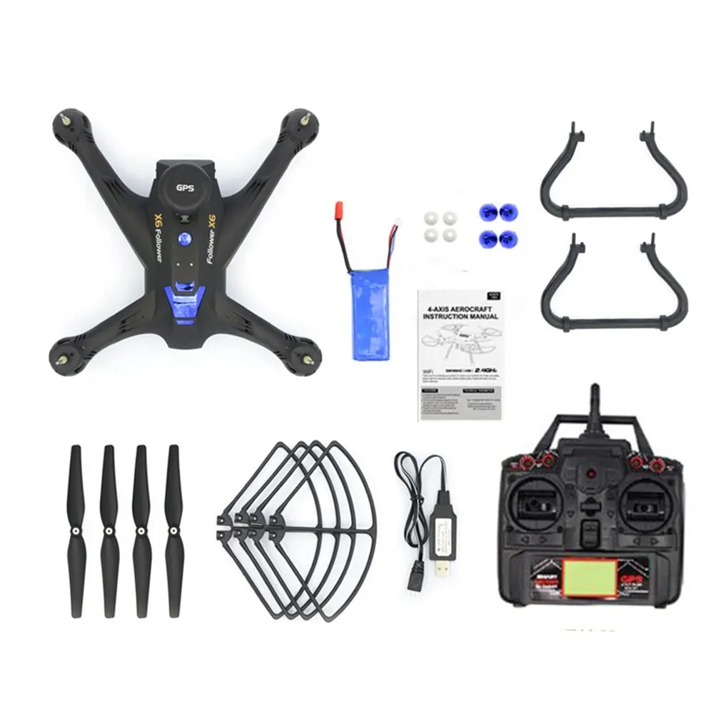 

Global Drone X183 Professional Altitude Hold Dual GPS Quadrocopter with 720P Camera HD RTF FPV GPS Helicopter RC Quadcopter