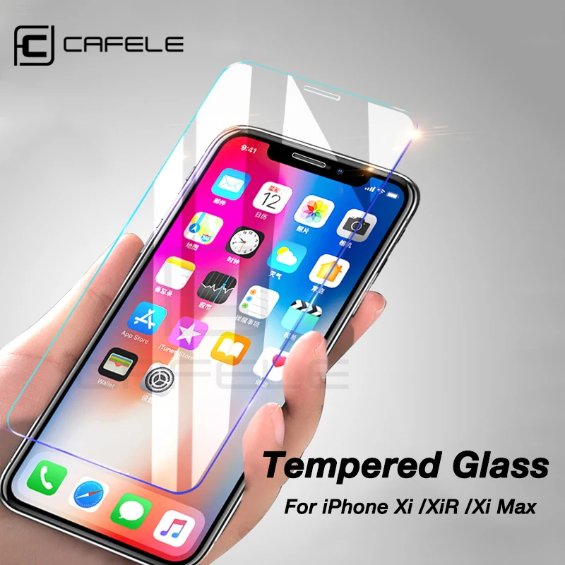  CAFELE Schutz Glas Für iPhone 11 pro Max X Xs Max Xr Screen Protector 2.5D rand HD Clear Anti Glare