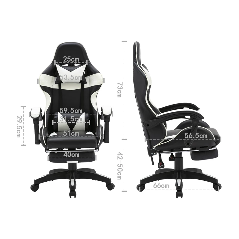 WCG Gaming Chairs Computer Chair Lifting up Office Chair for Cafe Internet Lounge