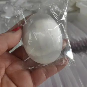 

7cm White Selenite Tower Gypsum Palm Tumbled Stone Quartz Crystal Power Gift Relaxation Reiki healing