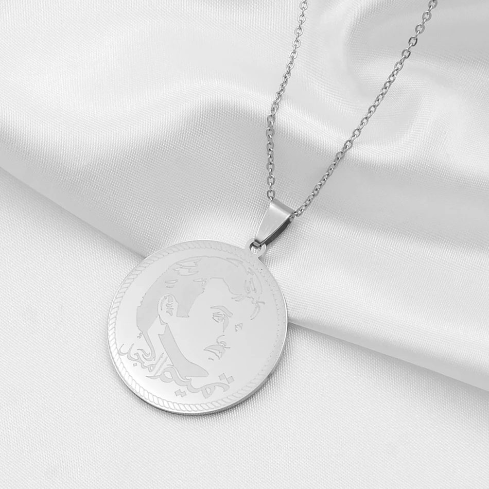 Anniyo Qatar ожерелья для женщин/мужчин золотой цвет/розовое золото/серебро Нержавеющая сталь Ювелирные изделия Qatari подарки#038721