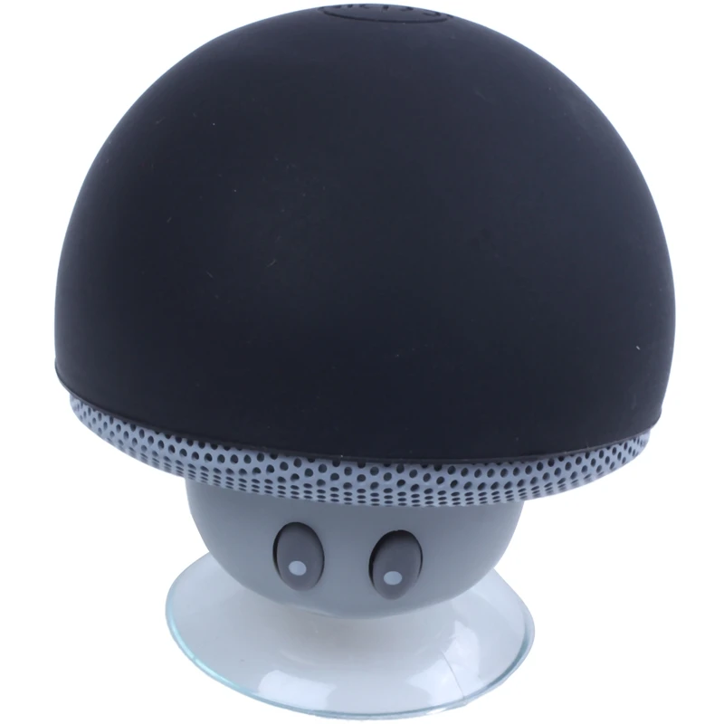 Black Гриб Bluetooth Динамик Hands Free комплект аудио приемник потокового воспроизведения музыки приемник адаптер стерео система беспроводной присоска Для iPho - Цвет: Black