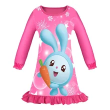 Детские платья с длинными рукавами и принтом моркови и моркови детское рождественское платье для девочек одежда принцессы для маленьких девочек от 2 до 7 лет