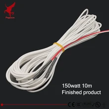 H12K 10 метров 150 ватт резиновый нагревательный кабель из углеродного волокна нетоксичный без запаха мягкий прочный тепловой провод без излучения теплый тепловой кабель