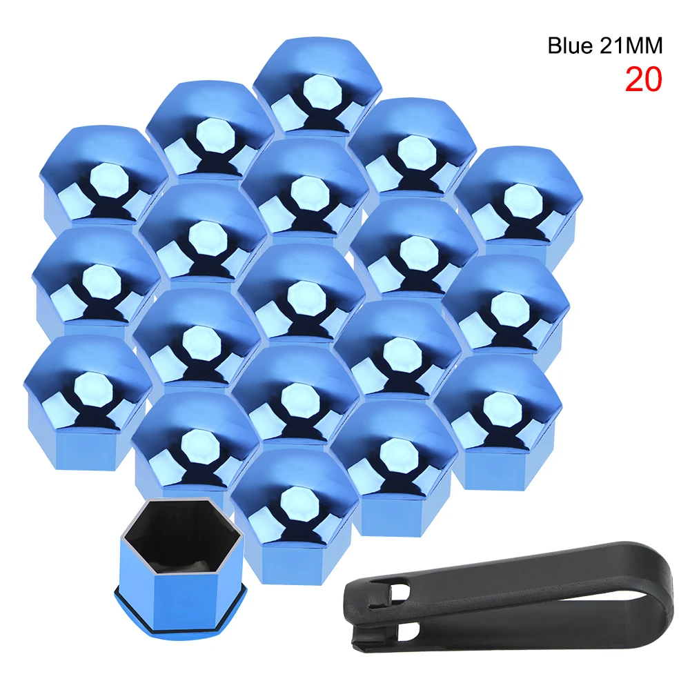 Wheel Nut Caps Bolt Nut Covers 20PCS Universal Auto Hub Screw Covers Car Tyre Nut Bolt Decorative Guards