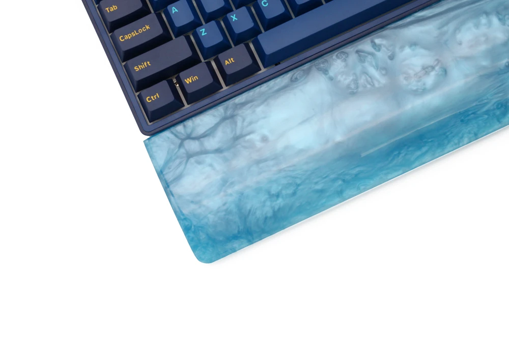 descanso de pulso de resina loop pulso com pés de borracha para teclados mecânicos poker
