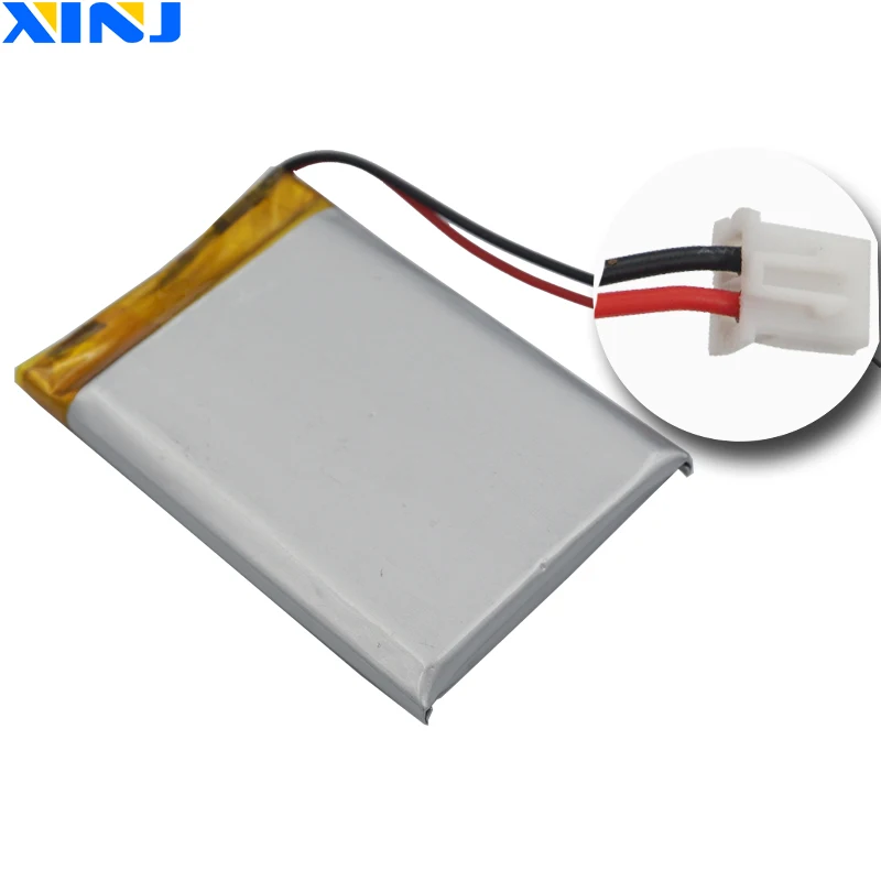 XINJ 3,7 V 1000mAh литий-полимерная батарея Li po Liion cell 2pin JST-PH 2,54 мм разъем 503450 для gps Sat Nav вождения рекордер камеры PDA