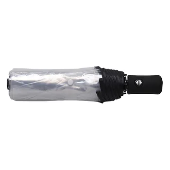 

Transparent Umbrella Automatic Umbrella Rain Women Men Sun Rain Auto Umbrella Compact Folding Windproof Style Clear umbrella,Tra