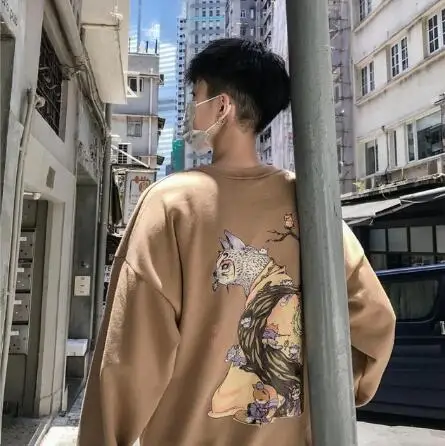 Забавные толстовки Для мужчин Толстовка Для мужчин s Harajuku принт худи с круглым вырезом мужской в стиле «хип-хоп» Японии, Железным человеком
