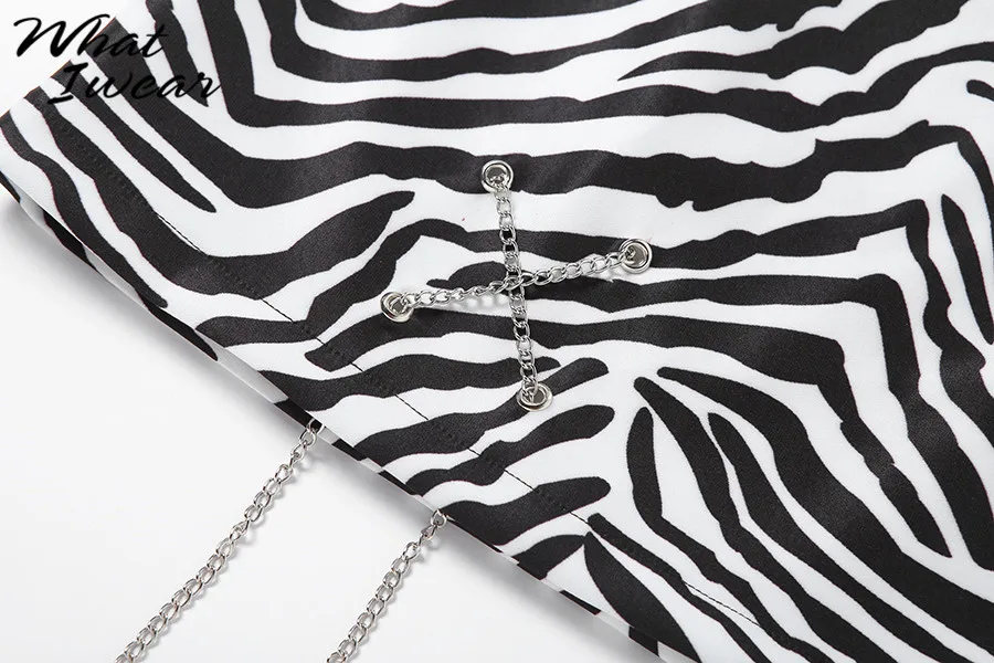 Women Zebra pattern Fashion Skirts Cute Girl High Waist 2020 Summer Mini Femme Slim Bottom Sweet Casual Streetwear