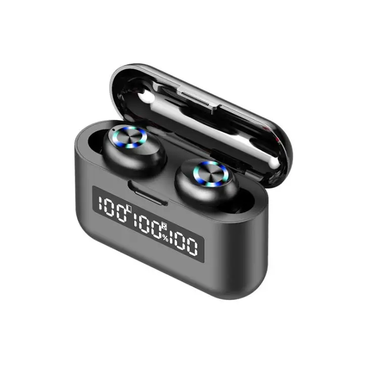 2000 мАч спортивная водонепроницаемая гарнитура Bluetooth наушники беспроводные TWS 9D