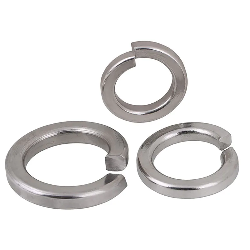 M2 to M24 Split Lock Washers A4 Marine Grade 316 Stainless Steel 