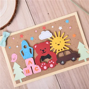

YaMinSanNiO Bear Toy Metal Cutting Dies for Card Making Scrapbooking Embossing Cuts Stencil Craft New 2020 Dies Home Decoration