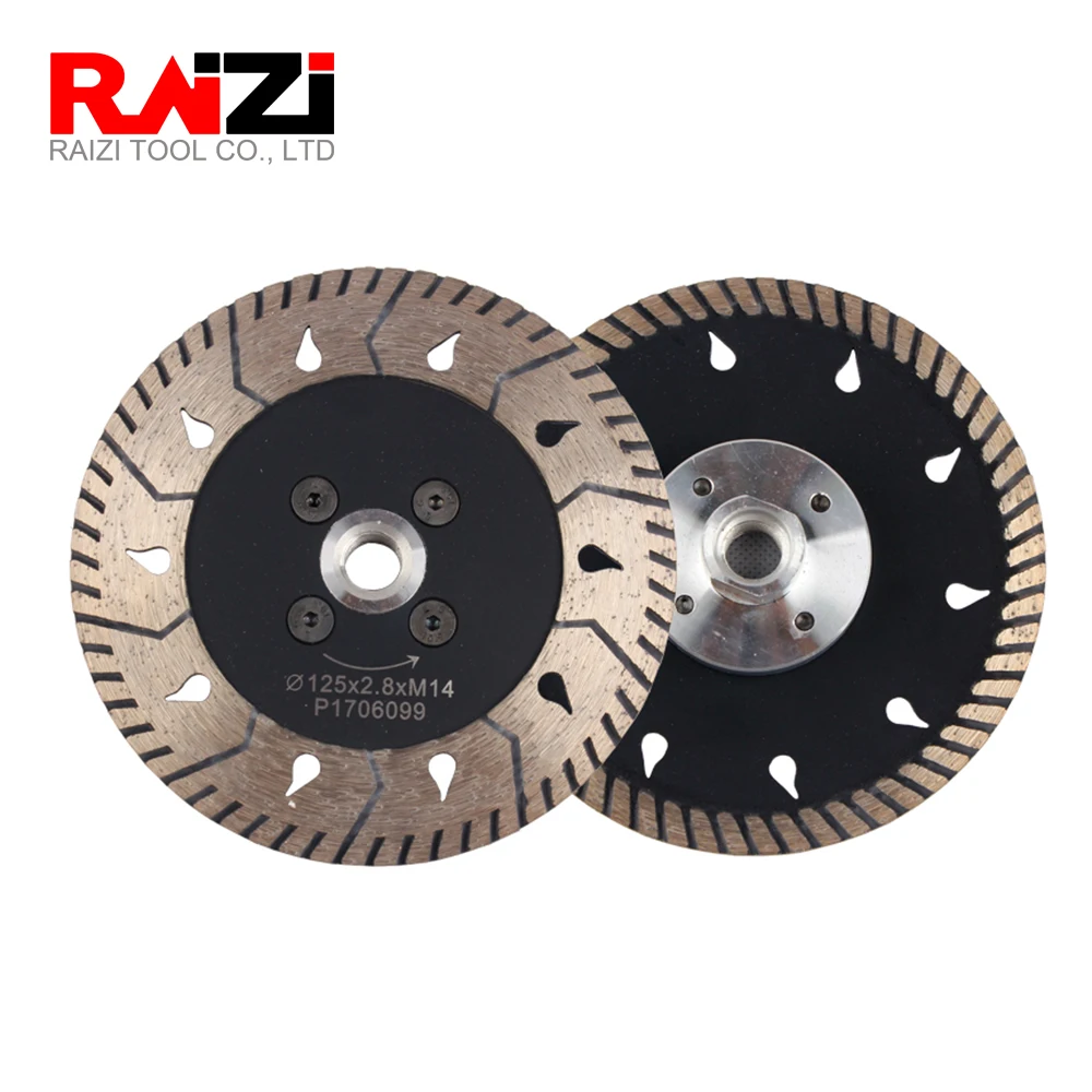 

Raizi 125 mm 5 Inch Cut Grind Turbo Diamond Saw Blade for Granite,Quartz,Engineered Stone Cutting Grinding Disc