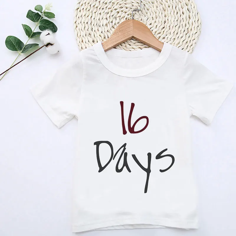 Vogue Happy Mother's Day Harajuku Cute Print Girls Shirts Summer White Clothes T-shirt Kids Harajuku Funny Boys T Shirts Kawaii - Цвет: 3707