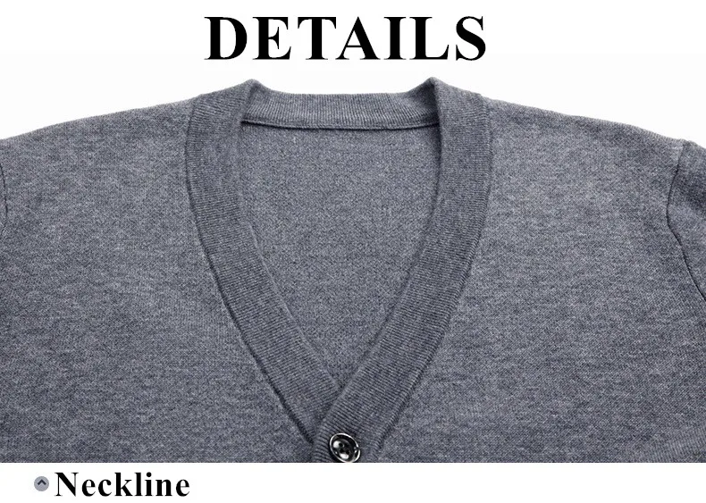 Spring&Autumn Mens Casual V-neck Collar Solid Sweater Mens Fashion Warm Knitted Christmas Sweater Coats