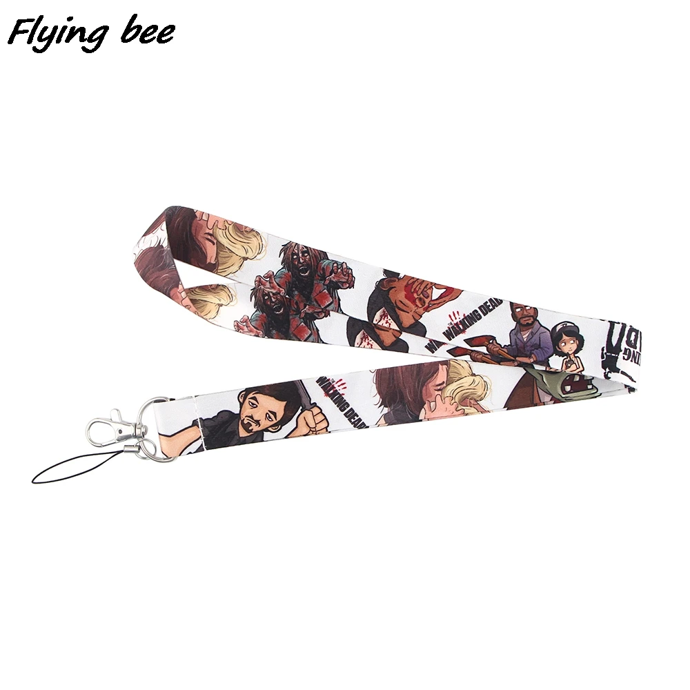 Flyingbee-cordón creativo de Zombie para teléfono móvil, insignia de identificación, cuerda para teléfono móvil, correa para el cuello, accesorios X1249