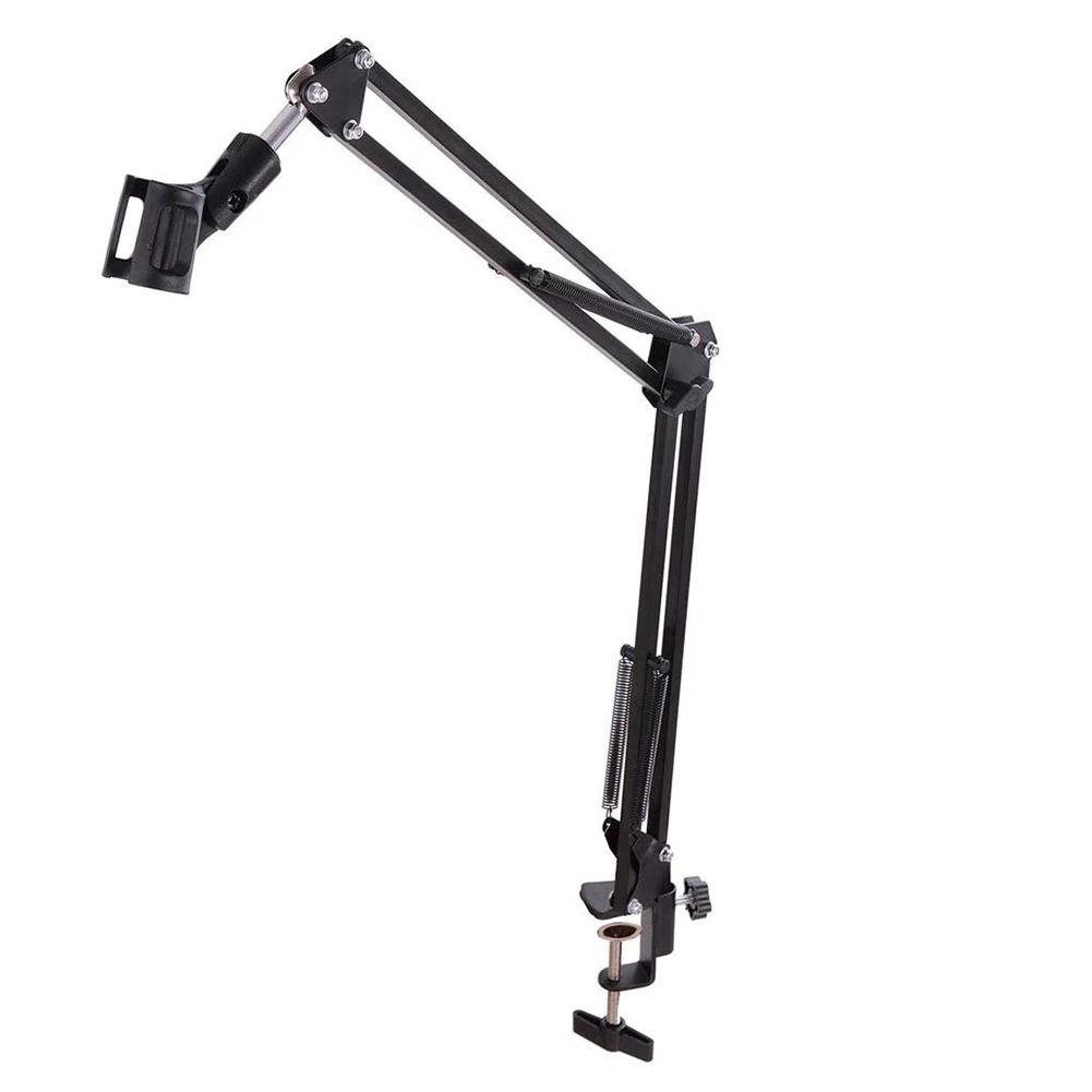 

Professional Studio Recording Broadcasting Adjustable Holder Microphone Arm Stand Table Mounting Microphone Clip Clamp