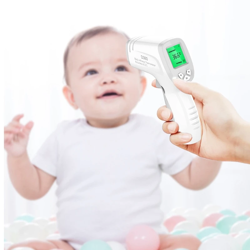 

Digital Non-Contact Thermometer Multi-Fuction Electric LED Screen Forehead Thermometer Body Infrared Thermometer Grey