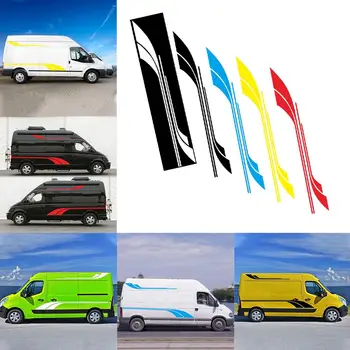 

2Pcs Car Stickers And Decals Graphic Stickers Vinyl Decals Stripe Decals Styling Mouldings for Caravan RV Camper Accessories