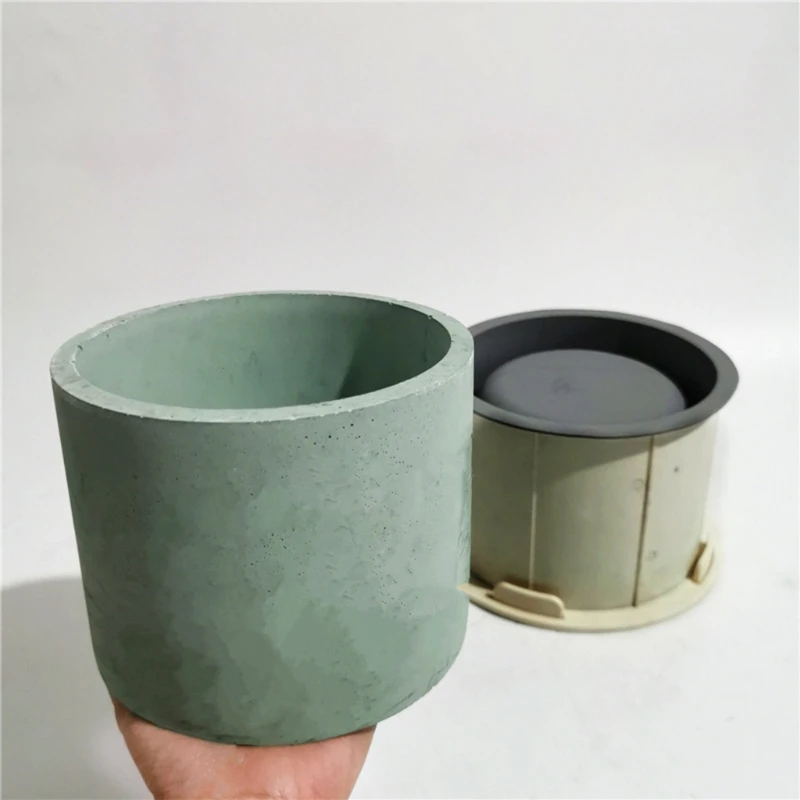 

Large Round Concrete Flower Pot Mold Succulent Planter Plant Pots Silicone Mould for Kids Adult DIY Crafts Home