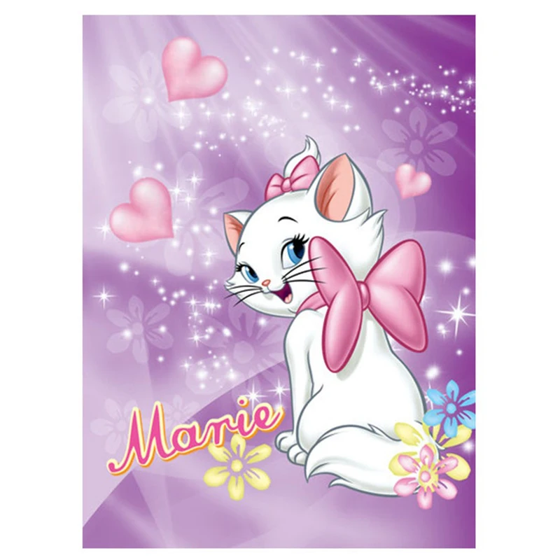 5D DIY Diamond Mary Cat Embroidery Set Cross Stitch Crafts, All 