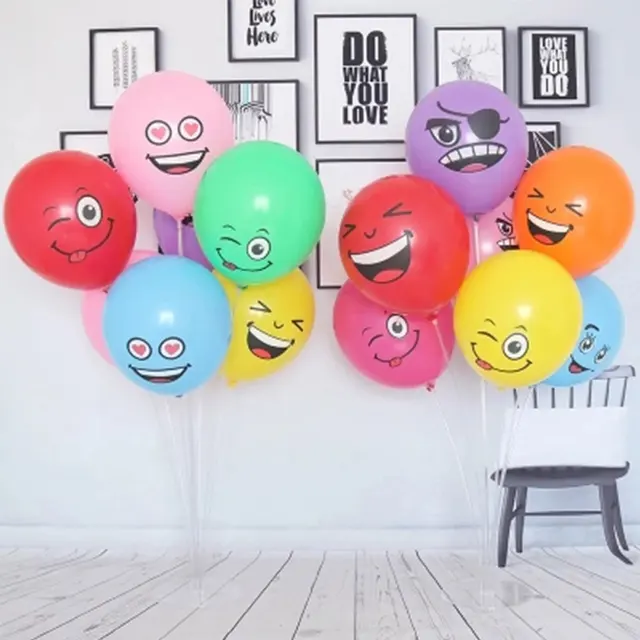 10pc 12inch Eyes Smiling Face Latex Balloons Kids Inflatable Toys Happy Birthday Decorations Wedding Anniversaire Party Supplies Aliexpress Home Garden