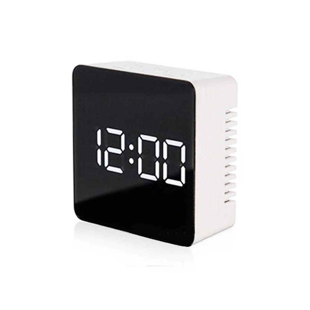 square Gift Kitchen Timepiece Alarm Clock Automatic Multi-Functional Prompt Horologe Remind Mirror Surface LED Home Timer Time - Цвет: square