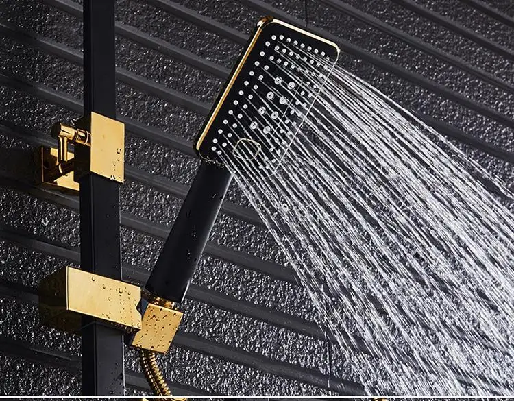 Набор для ванной комнаты Regadera Colonne De panel Regendouche Preto Dusche Ducha Douche Do Banheiro Chuveiro душевой набор