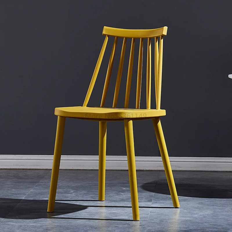 

Modern Simple Nordic Chair Creative Negotiation Home Restaurant Backrest Stools Plastic Dining Chair