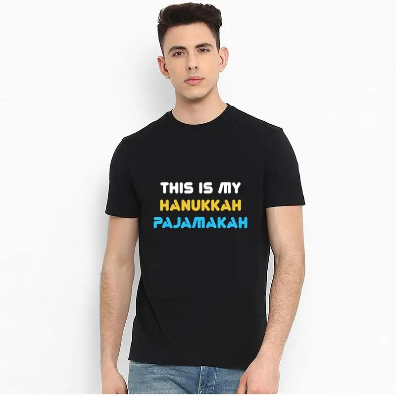 

Customize hanukkah inspired design for jewish lovers t shirt tee men's big size s~5xL short sleeve slogan