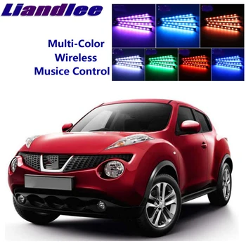 

LiandLee For NissanJuke Juke F15 2010~2015 Car Interior UnderDash FootWell Seat Accent Music Rhythm Ambient Light