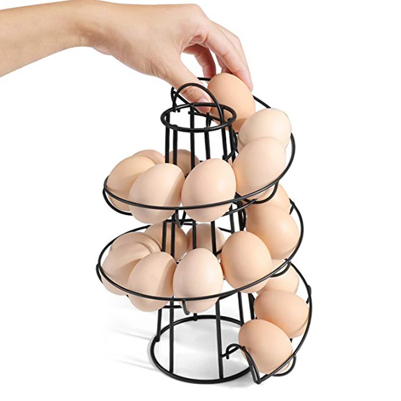 Рамка для яиц спиральное творческое яйцо корзина железное искусство практичная многофункциональная рамка для хранения включение 18x18x26 см