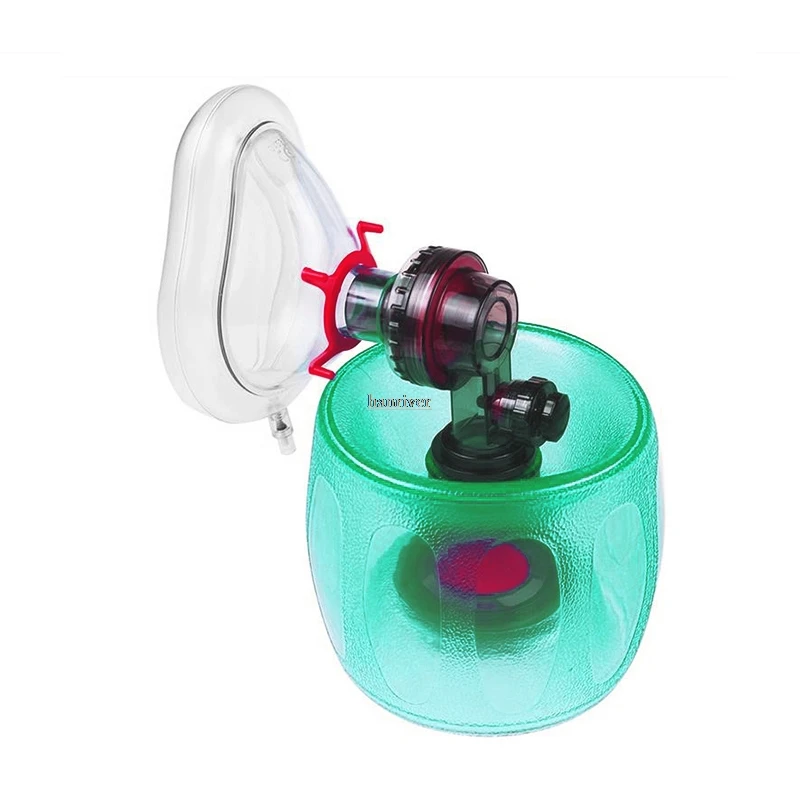 Силиконовый простой респиратор для взрослых, аварийный медицинский спасательный дыхательный аппарат, ручной респиратор, дыхательный воздух