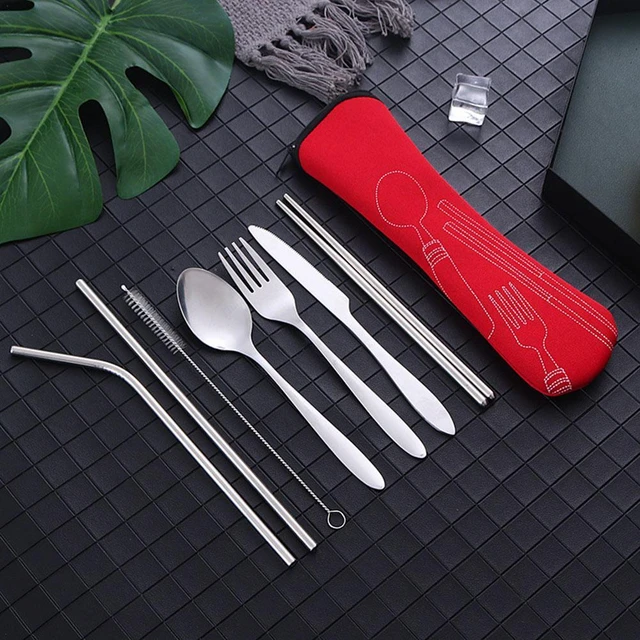 Stainless Steel Cutlery Set Portable - Stainless Steel Bento Box Cutlery Set  - Aliexpress