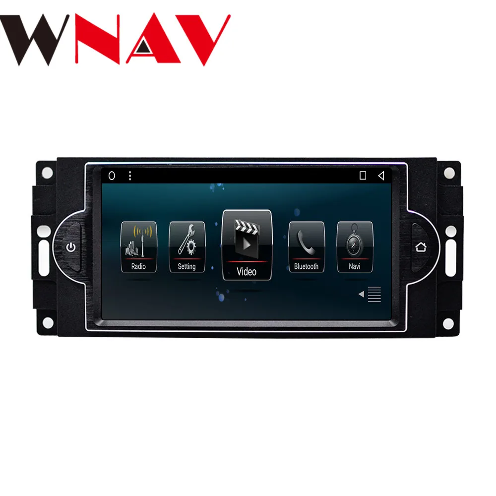 Discount 7" Android 8.1 Octa Core Car GPS Navigation For Chrysler 300c/Dodge RAM/Jeep Grand Cherokee/Commander multimedia player headunit 8