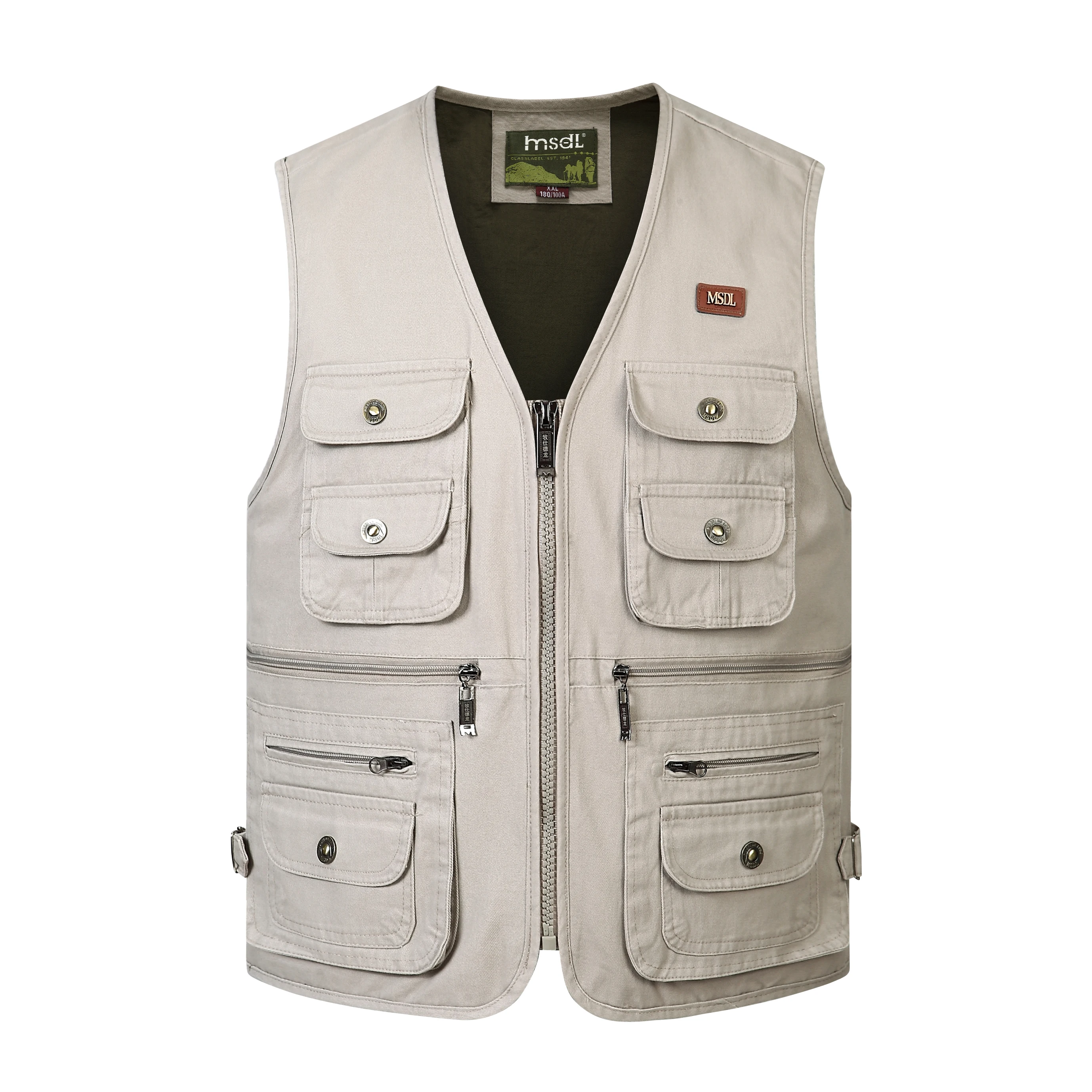 Plus Size S-4XL Tactical Masculine Waistcoat Male Multi Pocket Unloading Sleeveless Vest Photographer Reporter Summer Jacket