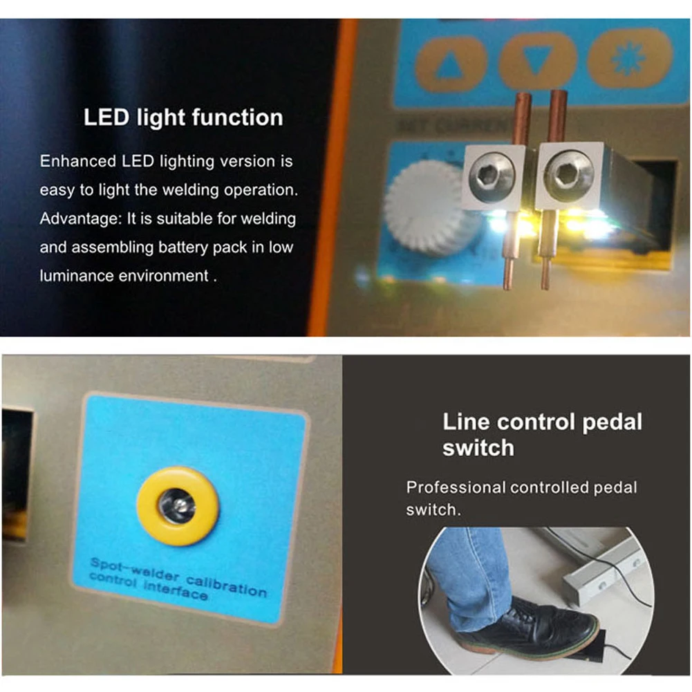 Pulse Spot Welding Machine Spot Welder LED Light Lithium Battery Test USB Charging for 18650 Battery Pack Weld 788H EU/US/UK/AU