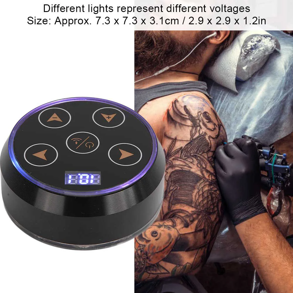 Цветной ЖК-дисплей для тату-машины, источник питания для катушек, вращающихся татуировок, адаптер питания, 6,35 мм, зажимы, линия, аксессуары, 100-240 В