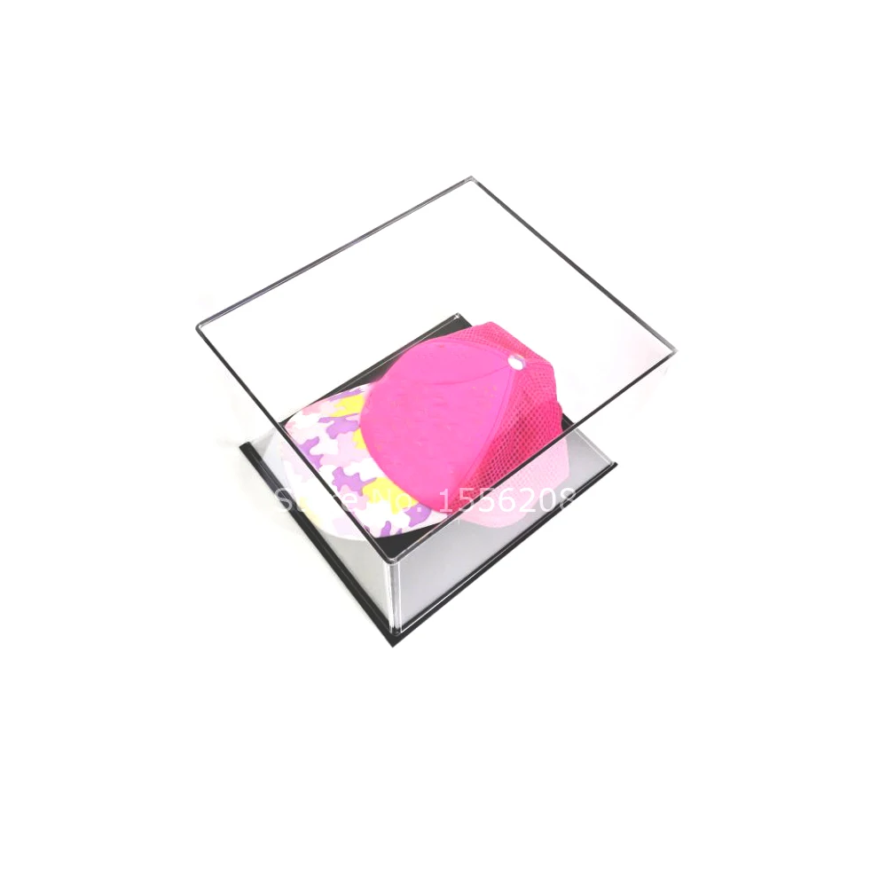 Inner Size 230x200x165mm Clear Acrylic Hat Display Box Holder Dustproof Protection Model Show Case With Black Base Dropshipping Inner Size 230x200x165mm Clear Acrylic Hat Display Box Holder Dustproof Protection Model Show Case With Black Base Dropshipping
