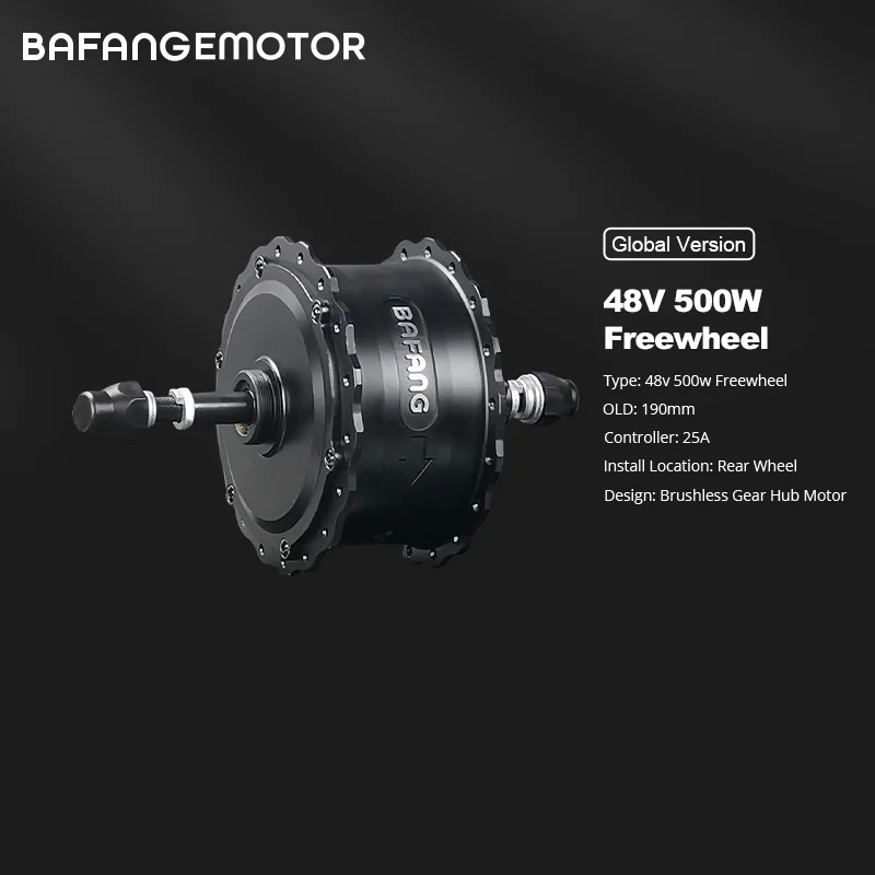 BAFANG 48V 500W Hub Motor RMG06 D Bafang Sepeda Motor Hub Motor Lemak  Sepeda Tua Freewheel Sepeda Listrik belakang Motor Ebike 190Mm|Motor Sepeda  Listrik| - AliExpress