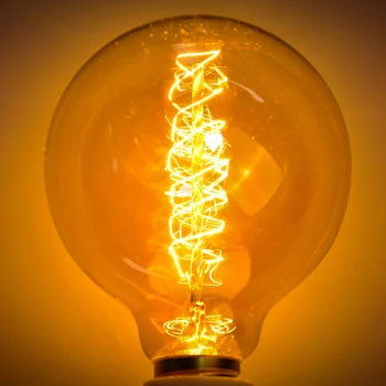 

New 1pc Fashion Home Coffee House Study Decorative Lighting G95 Edison Retro Copper Wire E27 Bulb Retro Edison Light Bulb Tools