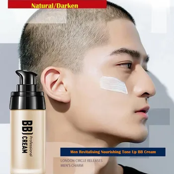 

Men Concealer Natural Nourishing Whitening Makeup Cream Face Care Foundation Base BB CC Cream Men'S Concealer #Zer