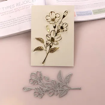 

DUOFEN METAL CUTTING DIES tree branches leaves flower H stencil DIY Scrapbook Paper Album 2020 new