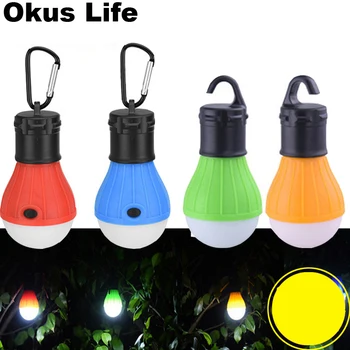 

20PCS 10PCS Mini Portable Lantern Tent Light LED Bulb Emergency Lamp Waterproof Hanging Hook Flashlight Camping Hunting Lighting