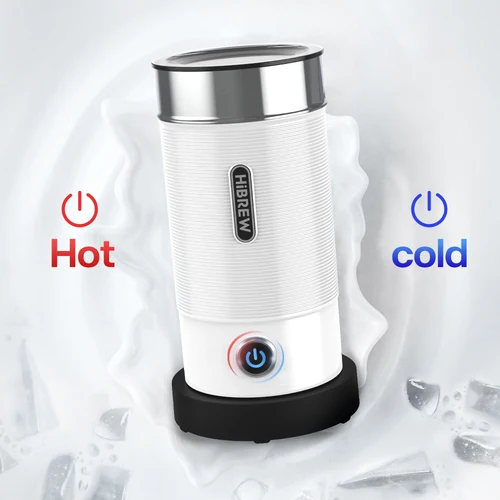 HiBREW 전기 우유 거품 거품 거품기, 초콜릿 믹서, 콜드 핫 라떼 카푸치노 전자동 우유 워머 쿨 M1A 2
