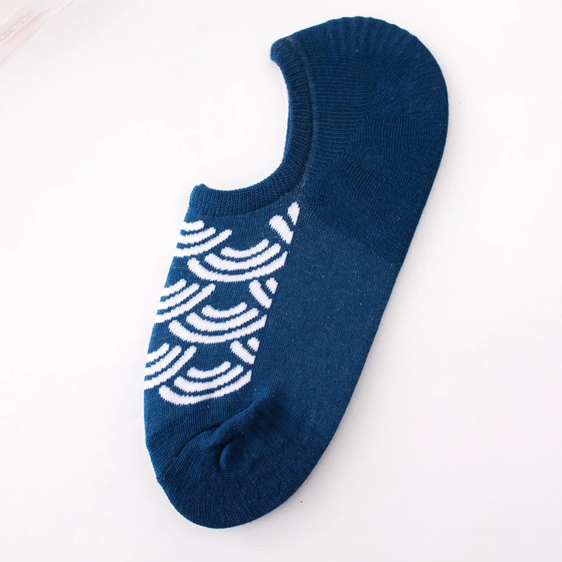 Женские хлопковые носки хлопчатобумажные забавные носки женские носки длиной до лодыжки носки короткие носки милые носки с принтами дамские носки покраска поп-носки - Цвет: Тёмно-синий